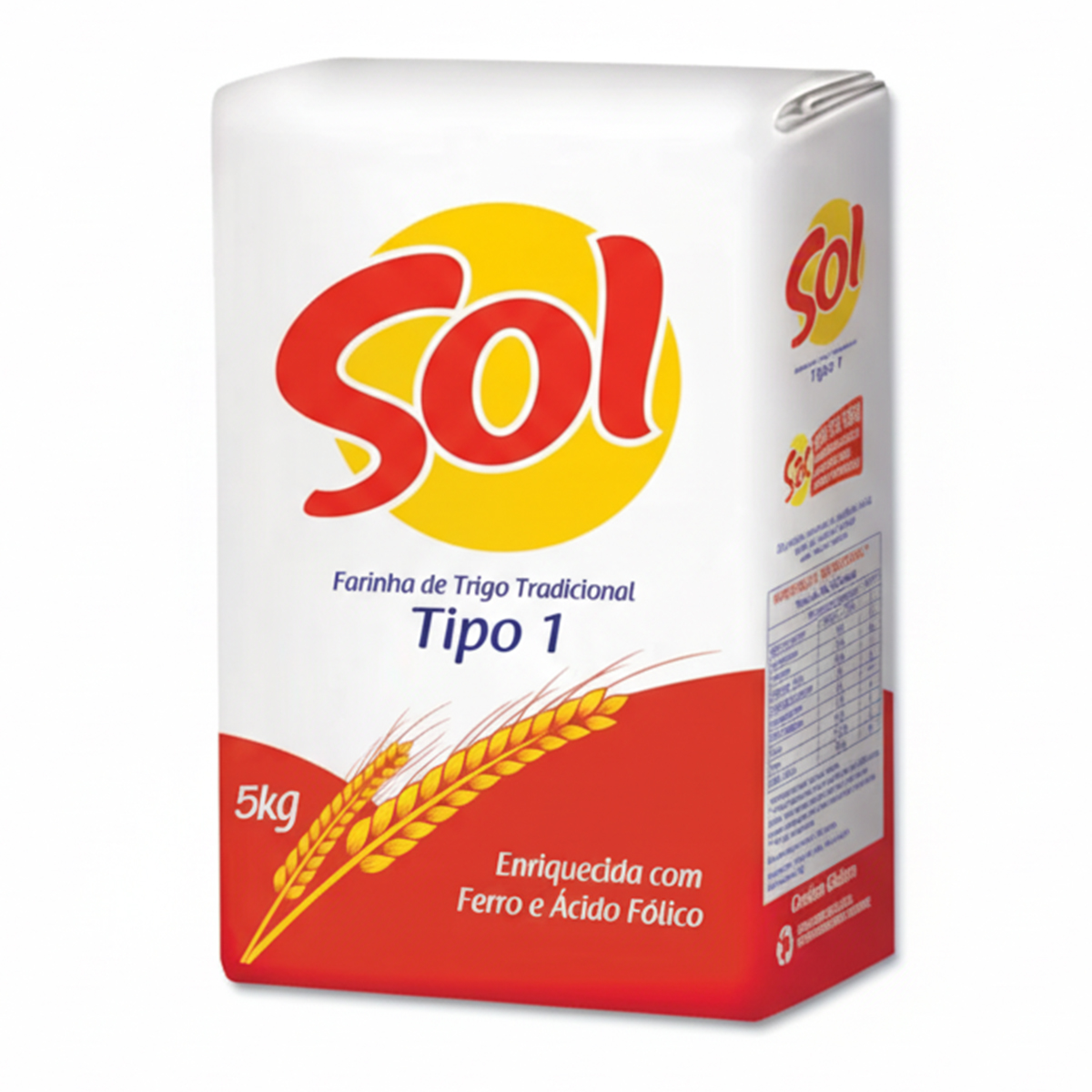 Farinha de Trigo Tradicional Sol Tipo 1 - 5kg