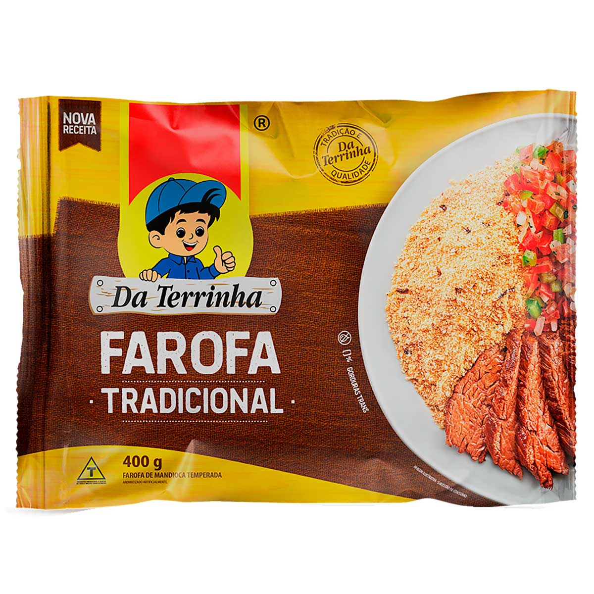 Farofa Pronta Tradicional Pacote Da Terrinha – 400g