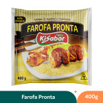 Farofa Pronta de Mandioca Temperada Saco Kisabor – 400g