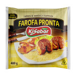 Farofa Pronta de Mandioca Temperada Saco Kisabor – 400g