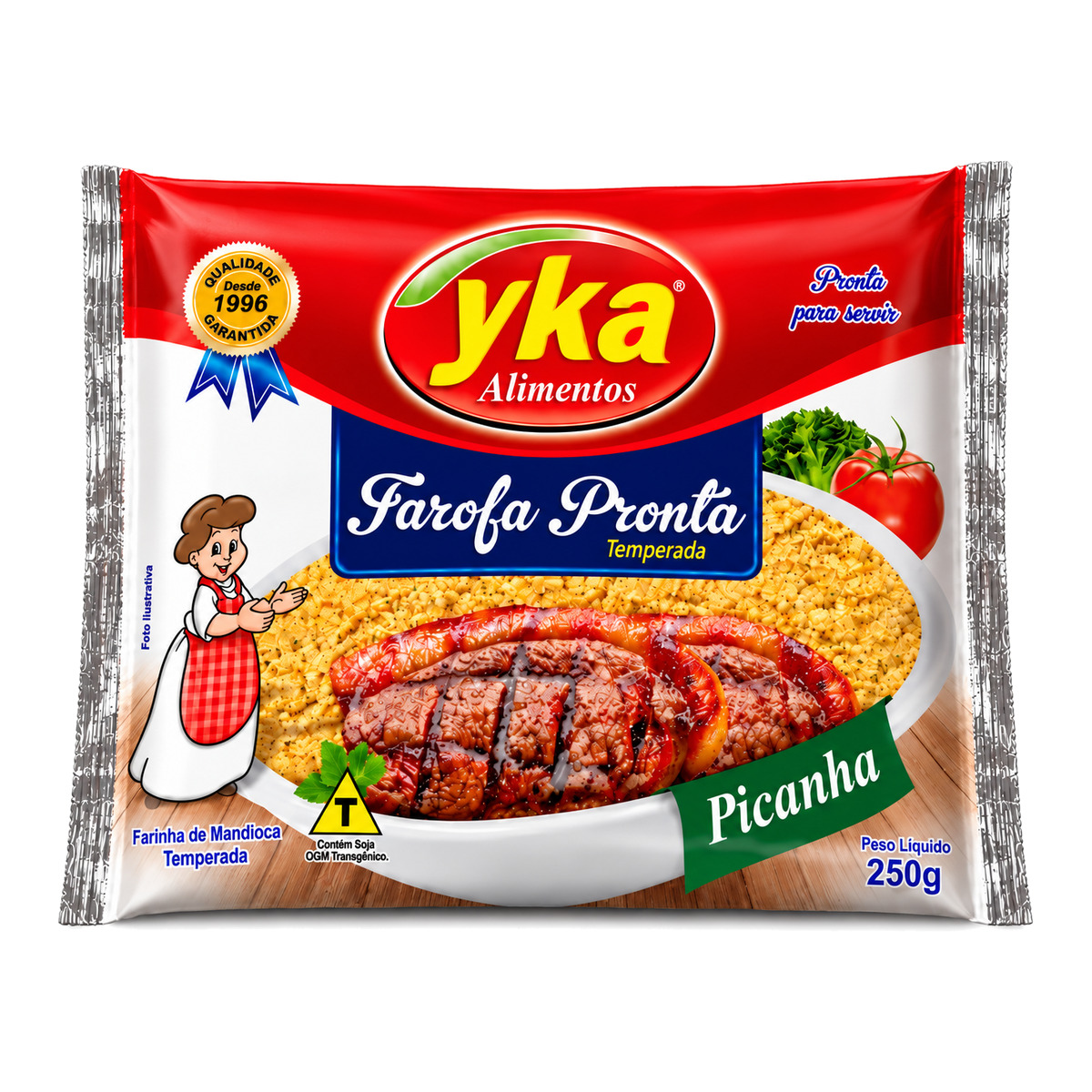 Farofa Pronta Sabor Picanha Pacote Yka – 250g
