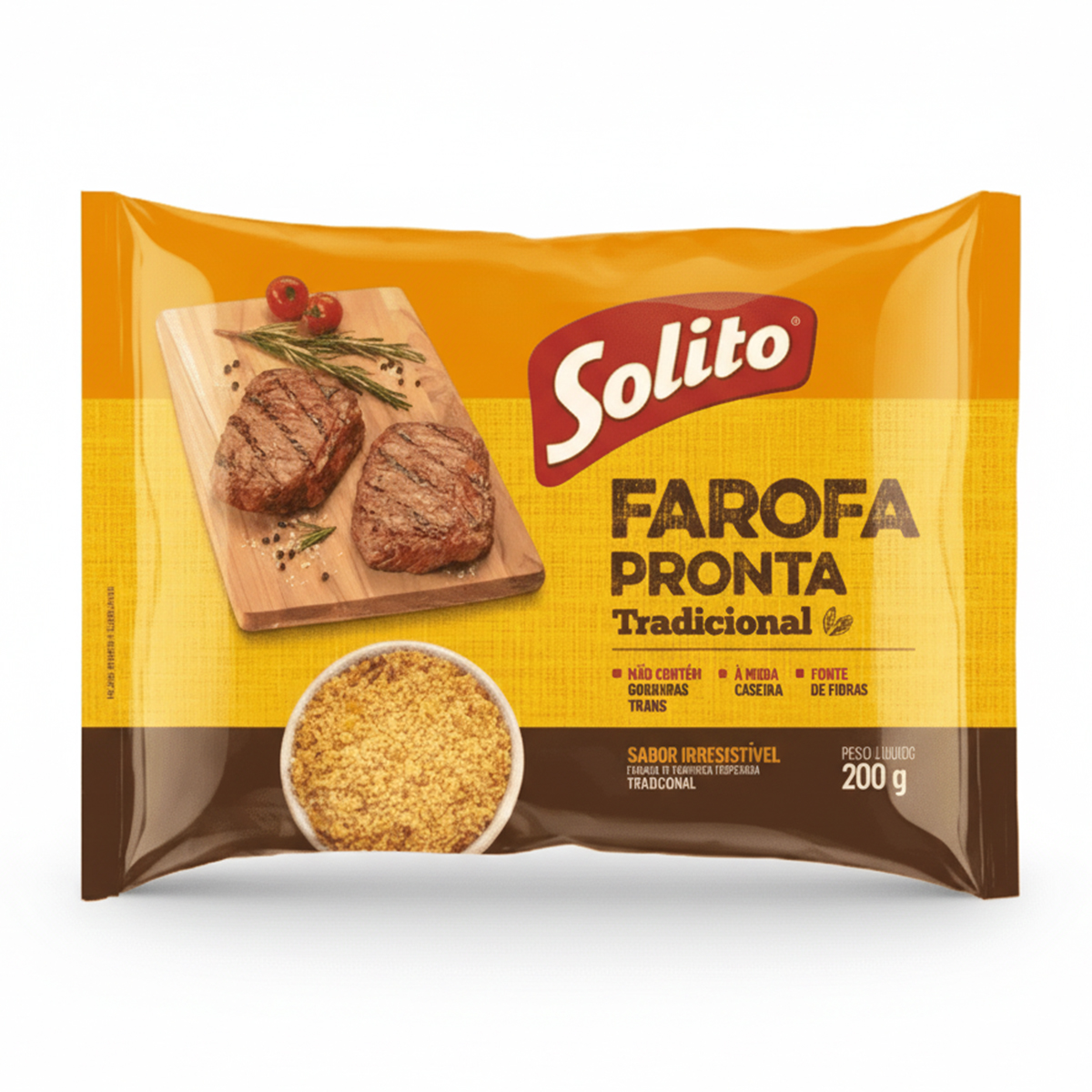 Farofa Temperada Tradicional Solito - 200g