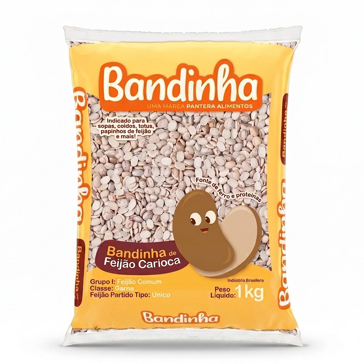 Feijão Carioca Bandinha Pacote Santa Terra – 1kg