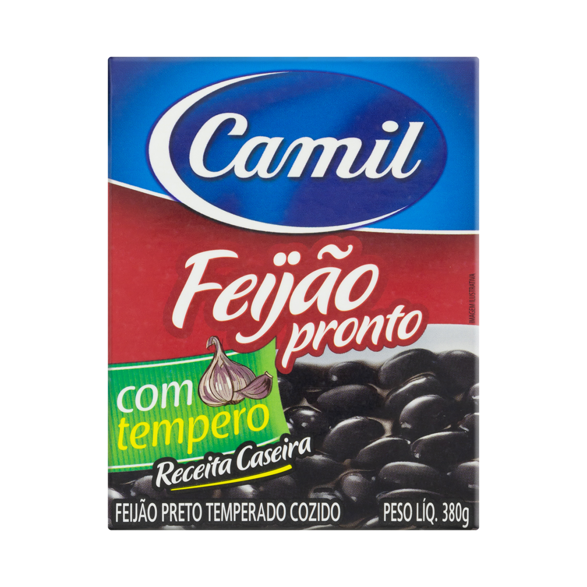 Feijão Preto Pronto Caixa Camil – 380g