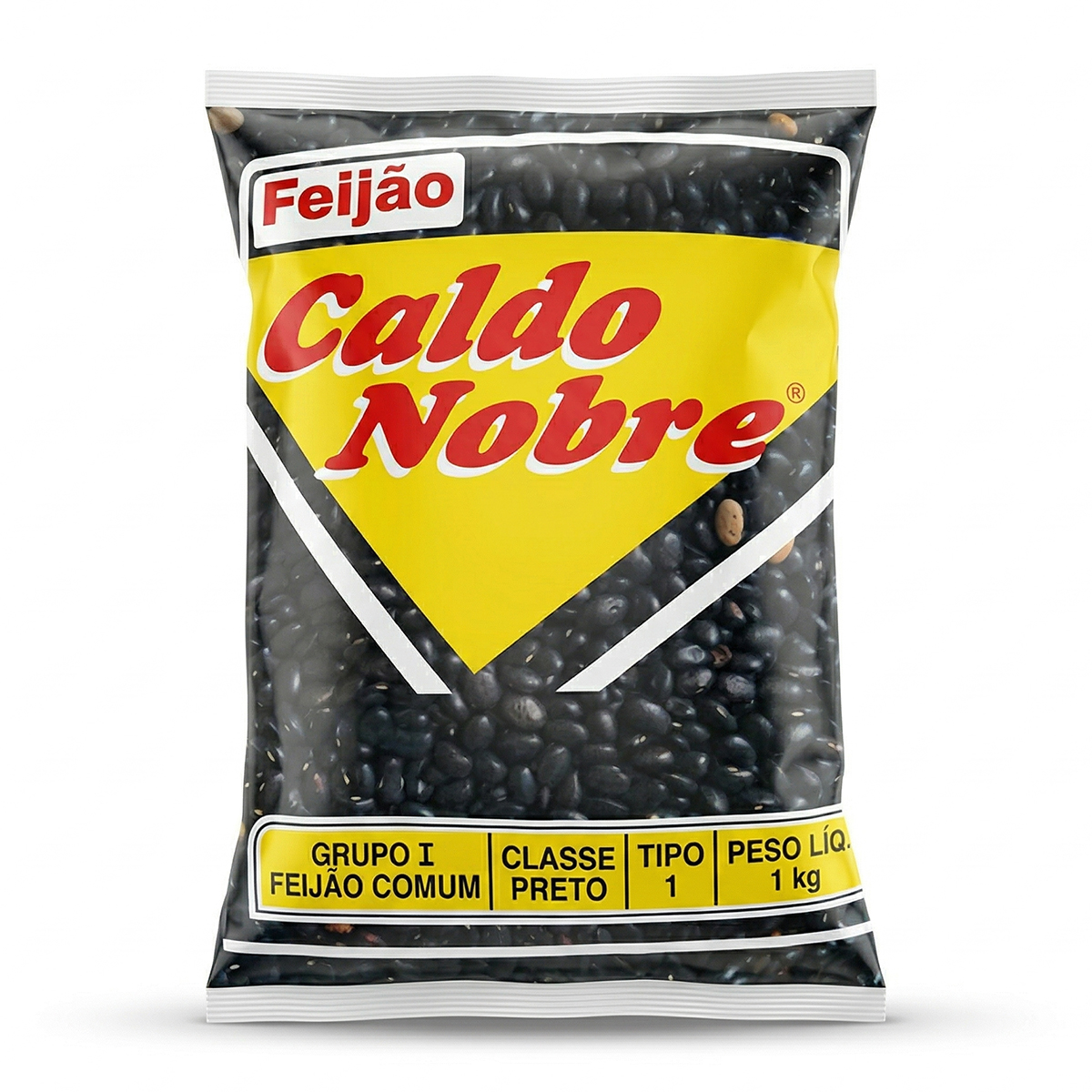 Feijão Preto Tipo 1 Pacote Caldo Nobre – 1 kg