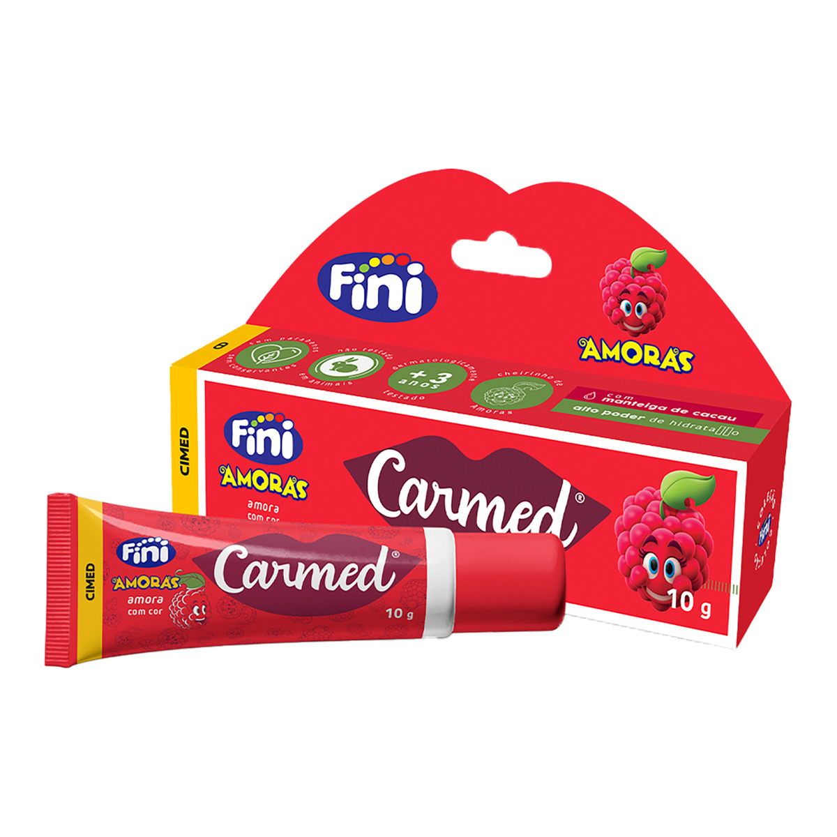 Hidratante Labial Amoras Bisnaga Carmed Fini – 10g