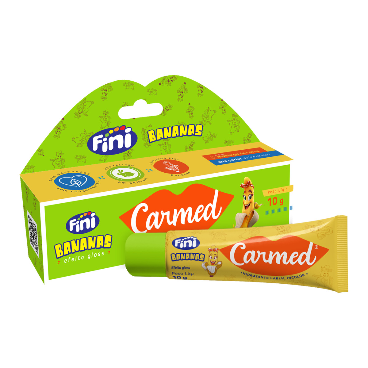 Hidratante Labial Fini Bananas Bisnaga Carmed – 10g