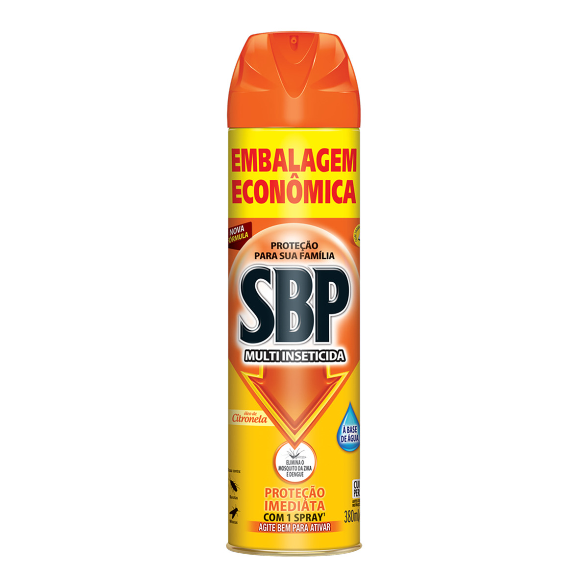 Inseticida Aerossol Multi-Insetos Citronela SBP - 380ml