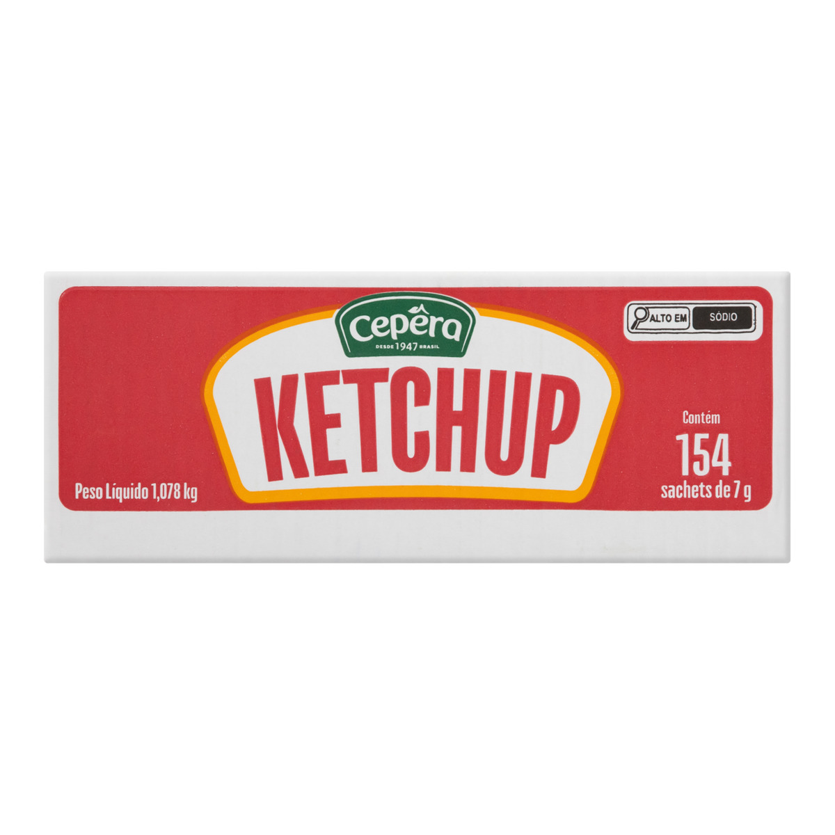 Ketchup Tradicional Sachê Cepera – Caixa 154 Unidades de 7g