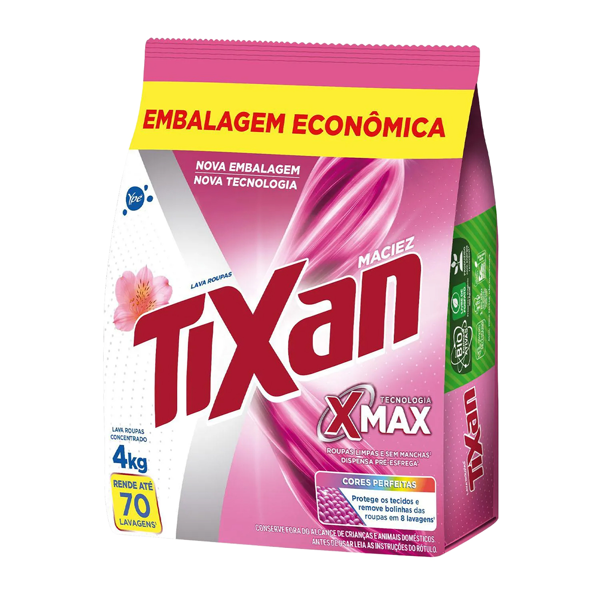 Lava Roupas em Pó Maciez Pacote Tixan Ypê – 4kg
