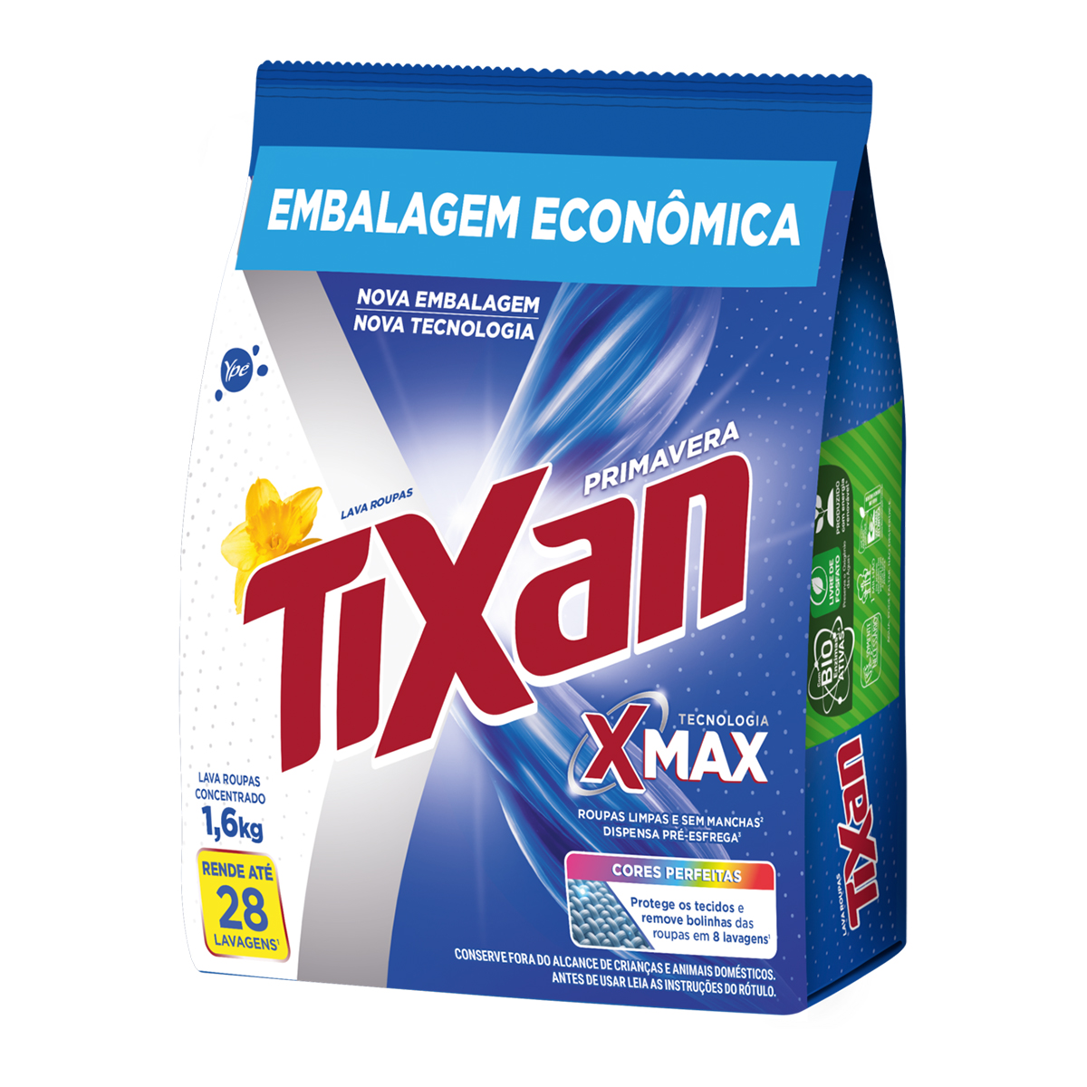 Lava Roupas em Pó Primavera Sachê Tixan Ypê – 1,6kg