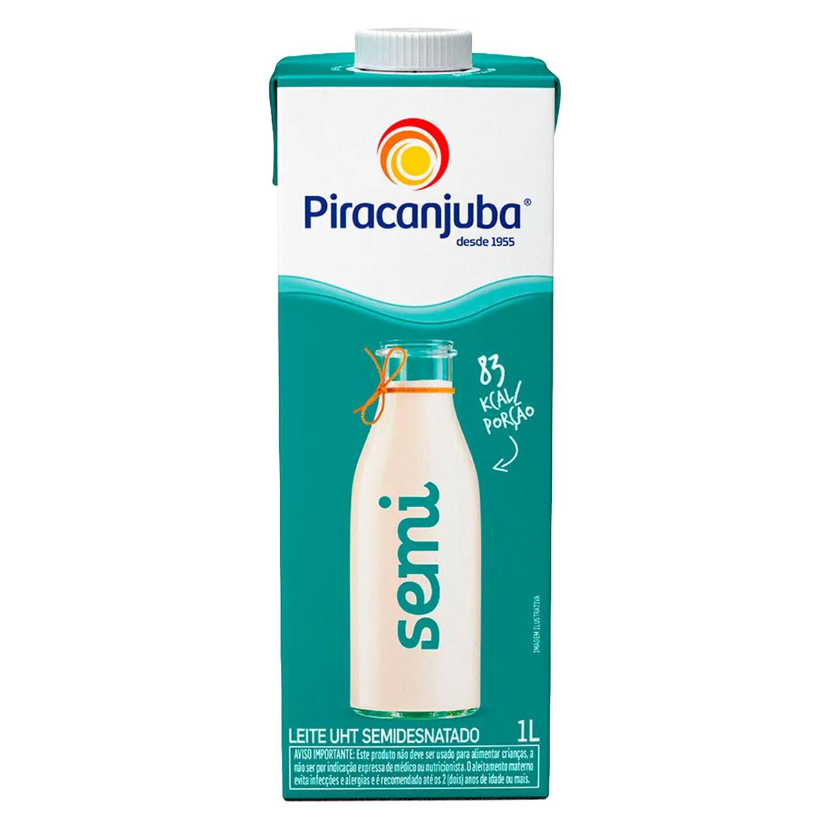 Leite Semidesnatado UHT Piracanjuba - 1l