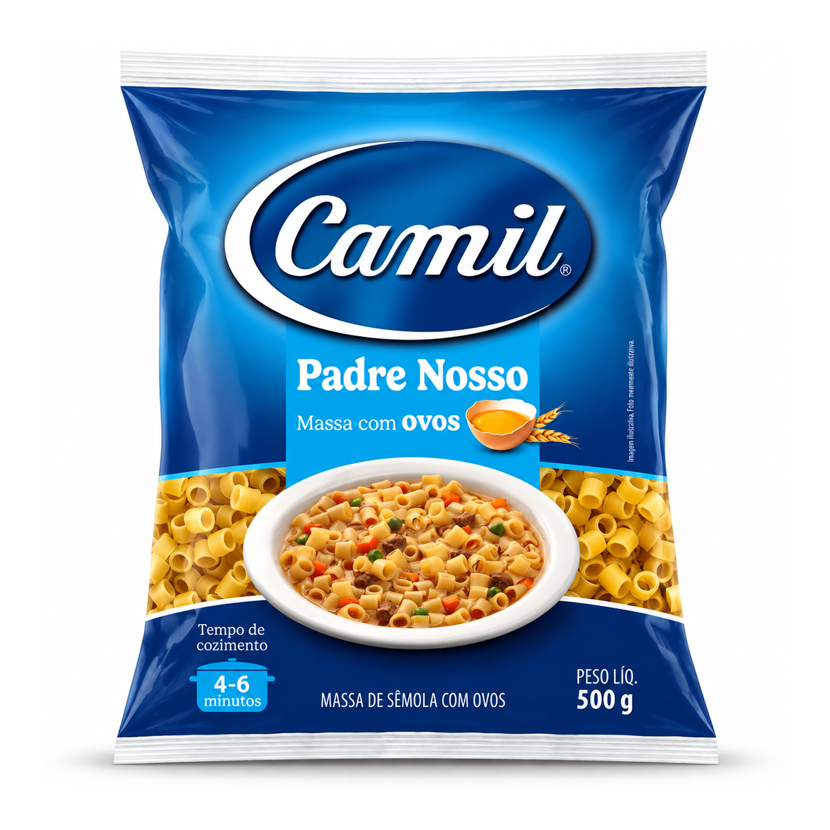 Macarrão Padre Nosso com Ovos Pacote Camil – 500g