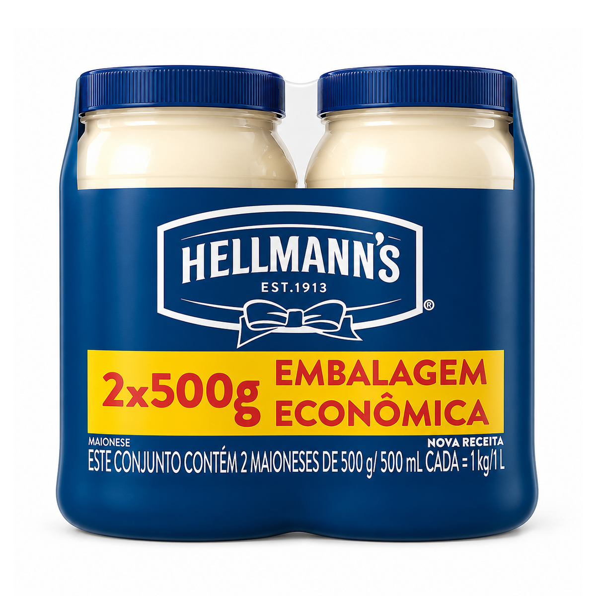 Maionese Tradicional Pack Econômico Hellmann's – 2 x 500g