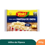 Milho de Pipoca para Micro-ondas Manteiga de Cinema Yoki - 100g