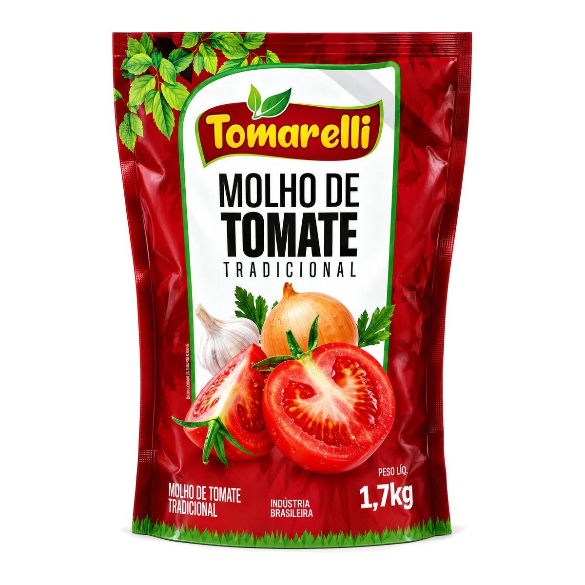 Molho de Tomate Tradicional Stand Up Tomarelli – 1,7kg