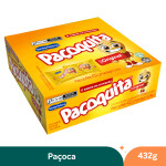 Paçoca Quadrada Embrulhada Display Paçoquita 432g – 24 un