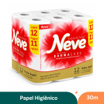 Papel Higiênico Folha Dupla Leve 12 Pague 11 Neve - 30m