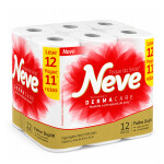Papel Higiênico Folha Dupla Leve 12 Pague 11 Neve - 30m