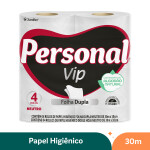Papel Higiênico Folha Dupla Pacote Personal 30m – 4 Unidades
