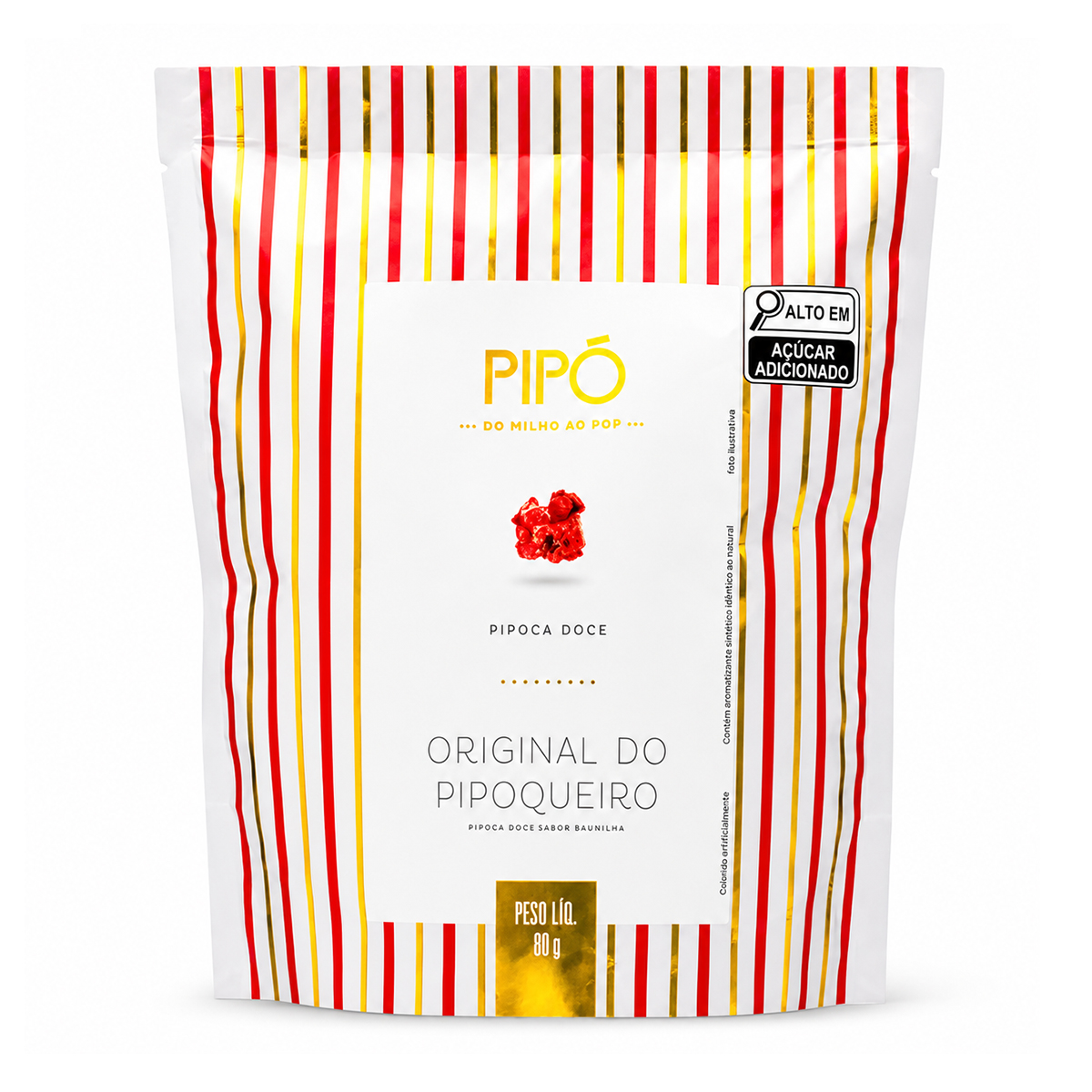 Pipoca Gourmet Original do Pipoqueiro Pacote Pipó – 80g