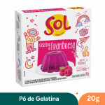 Pó para Gelatina Sabor Framboesa Sol - 20g