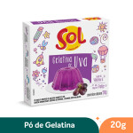 Pó para Gelatina Sabor Uva Sol - 20g