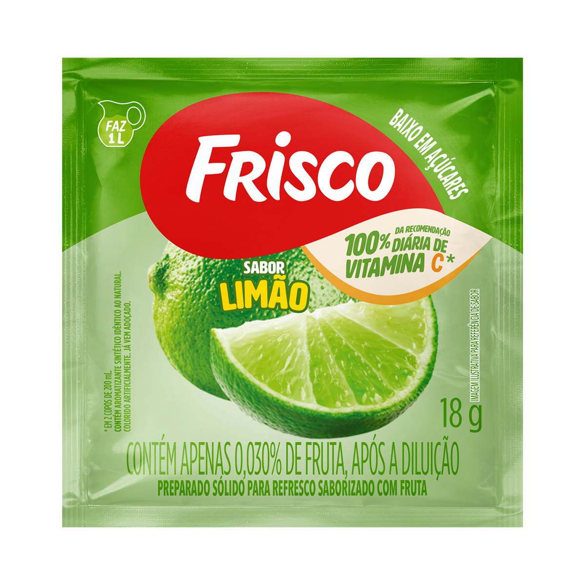 Pó para Refresco Limão Frisco – 18g