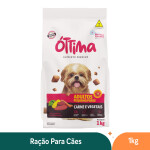 Ração Cães Adultos Porte Pequeno Carne e Vegetais Ottima 1kg