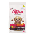 Ração Cães Adultos Porte Pequeno Carne e Vegetais Ottima 1kg