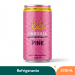 Refrigerante de Framboesa Pink Lemonade Zero Açúcar Original Ginger - 220ml