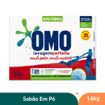 Sabão em Pó Lavagem Perfeita Caixa Omo - 1,6kg