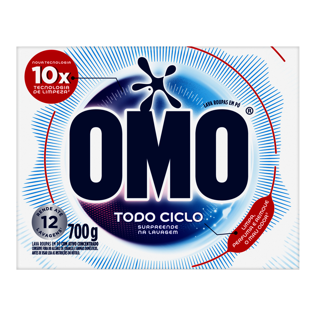 Sabão em Pó Todo Ciclo Caixa Omo – 700g
