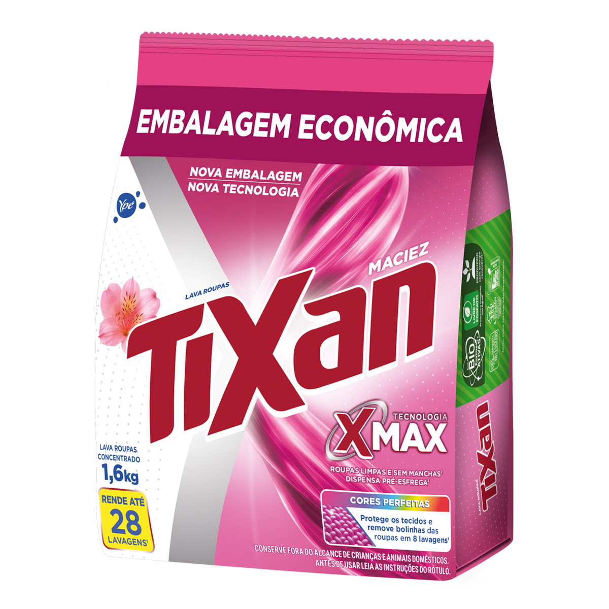 Sabão em Pó Maciez Sachê Tixan Ypê – 1,6kg