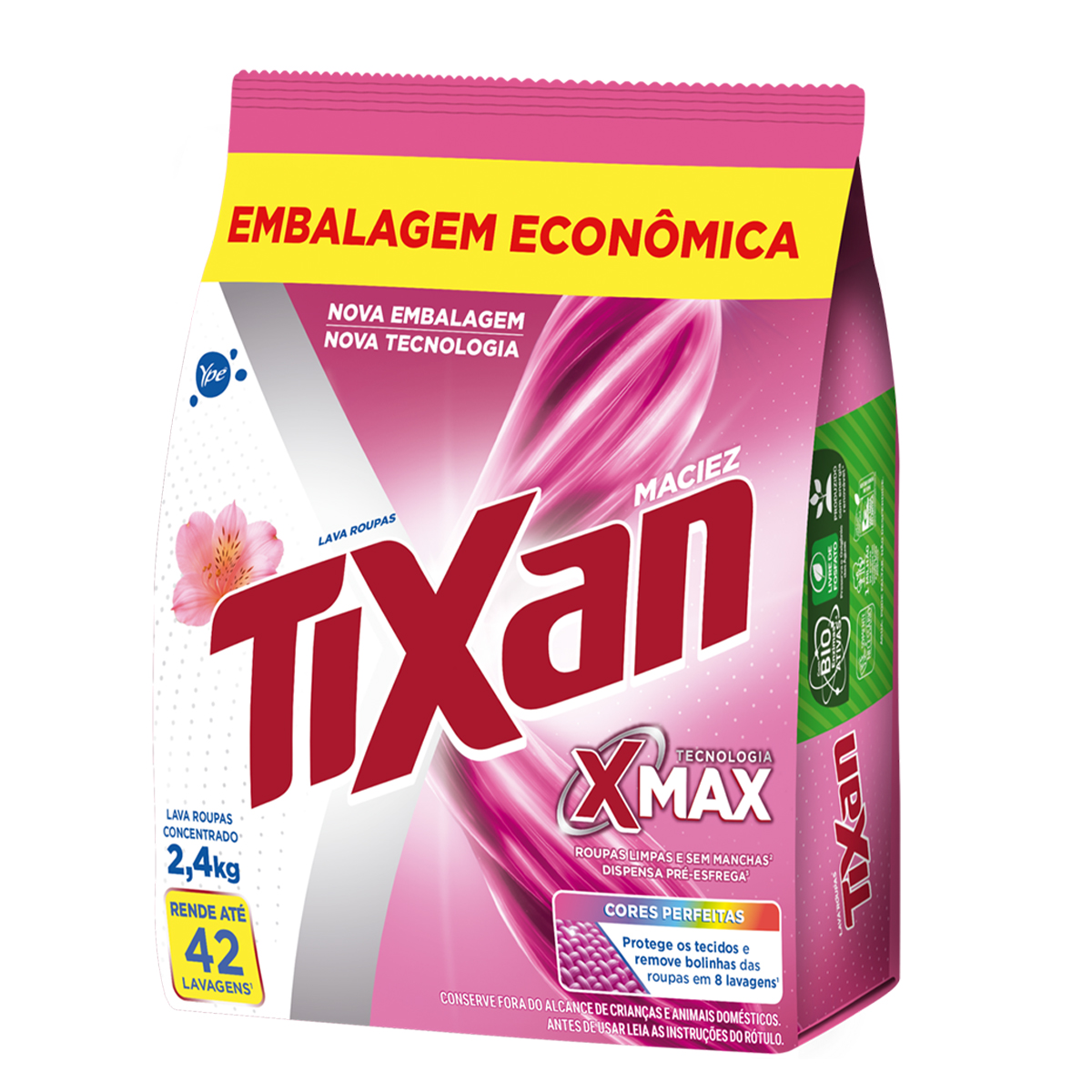 Sabão em Pó Tixan Ypê Maciez Sachê Econômico – 2,4kg