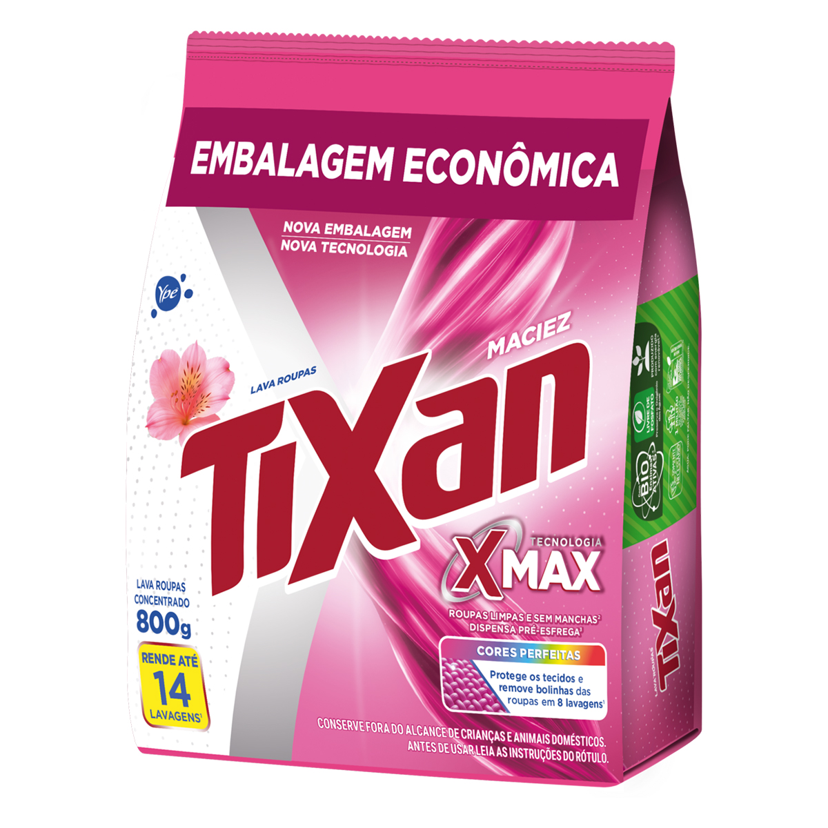 Sabão em Pó Maciez Sachê Tixan Ypê – 800g