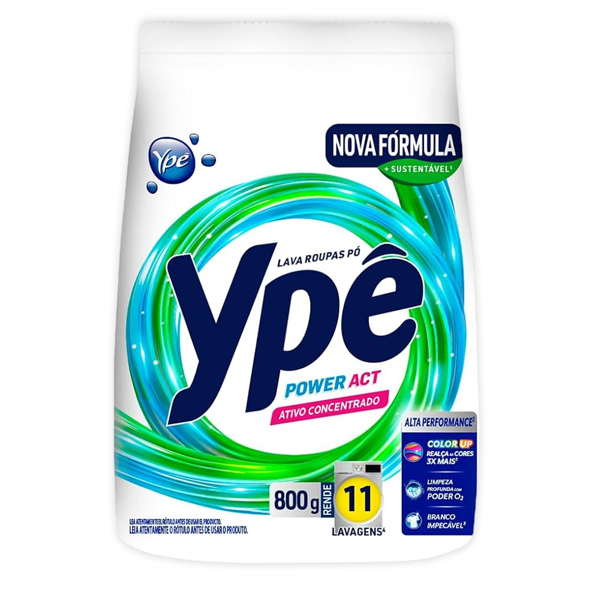 Sabão em Pó Power Act Extreme Fresh Pacote Ypê – 800 g