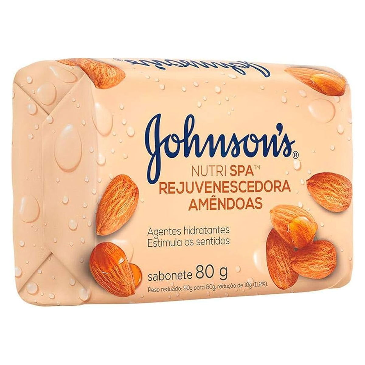 Sabonete em Barra Amêndoas Johnson's - Pack 80g
