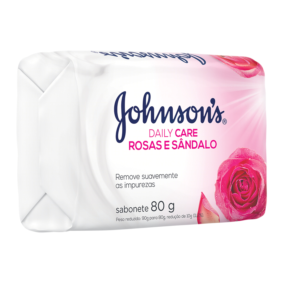 Sabonete em Barra Rosas e Sândalo Johnson's - 80g