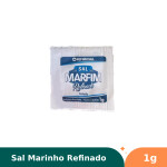 Sal Marinho Refinado Iodado Marfim Sache - 1000x1g