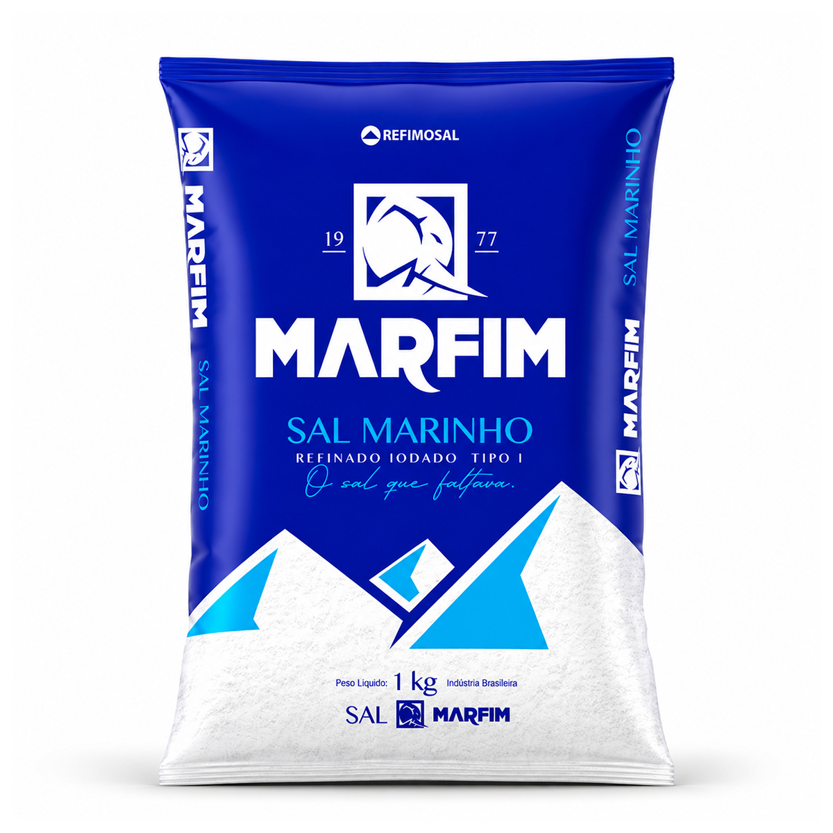 Sal Marinho Refinado Iodado Tipo 1 Marfim - 1kg