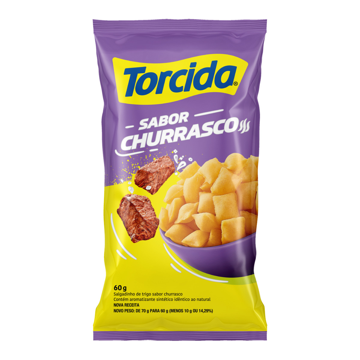 Salgadinho Chips Churrasco Pacote Lucky – 60g