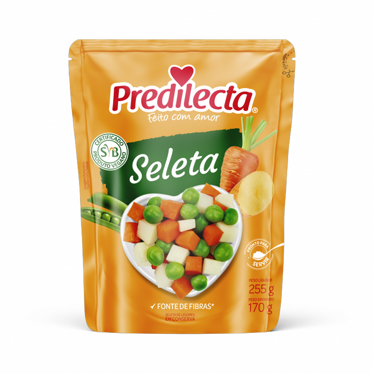 Seleta de Legumes Picada em Conserva Predilecta – 170 g