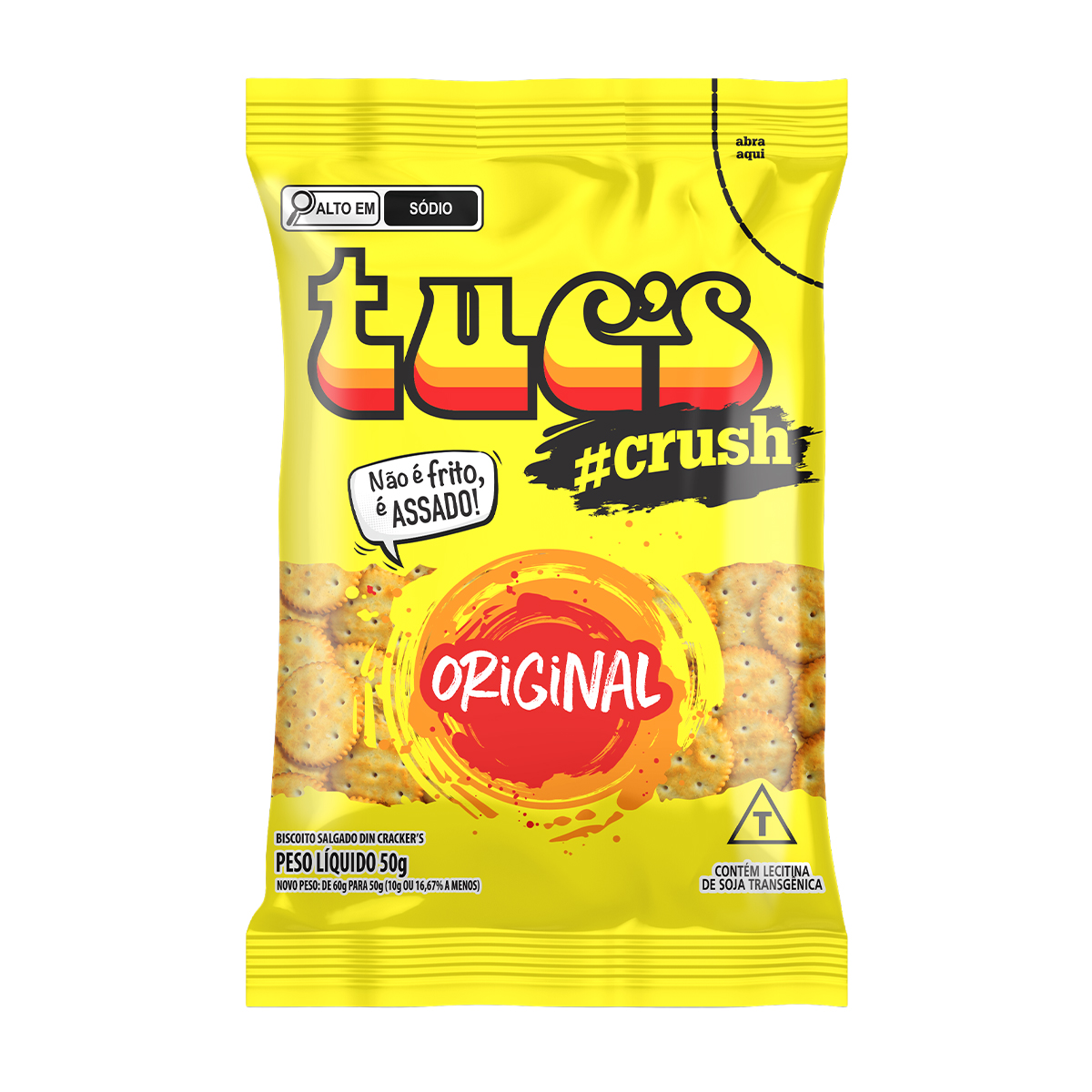 Snack de Trigo Assado Sabor Original Pacote Tuc's 50g