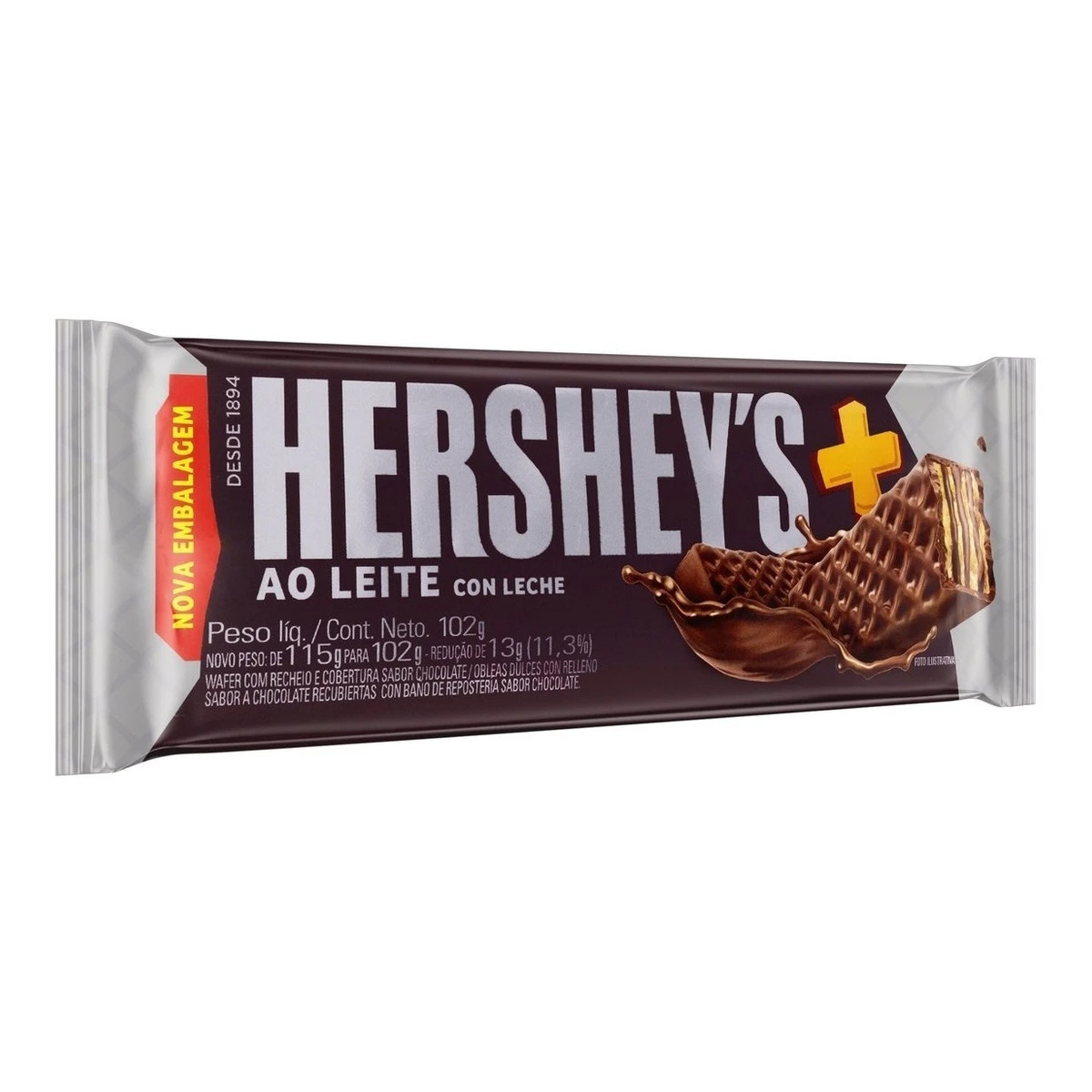 Wafer Chocolate Ao Leite Hersheys Mais - 102g