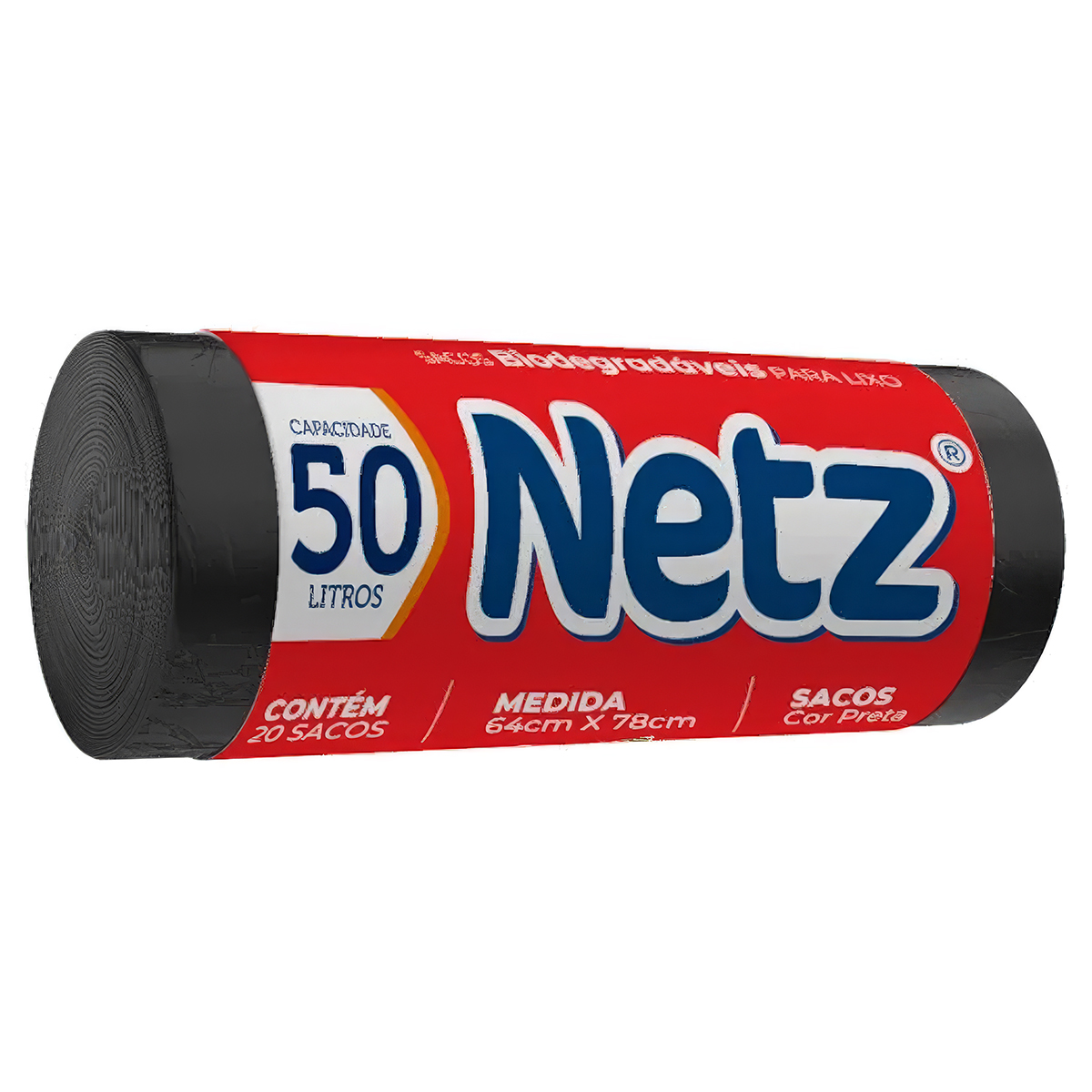 Saco de Lixo Preto Netz - 50l