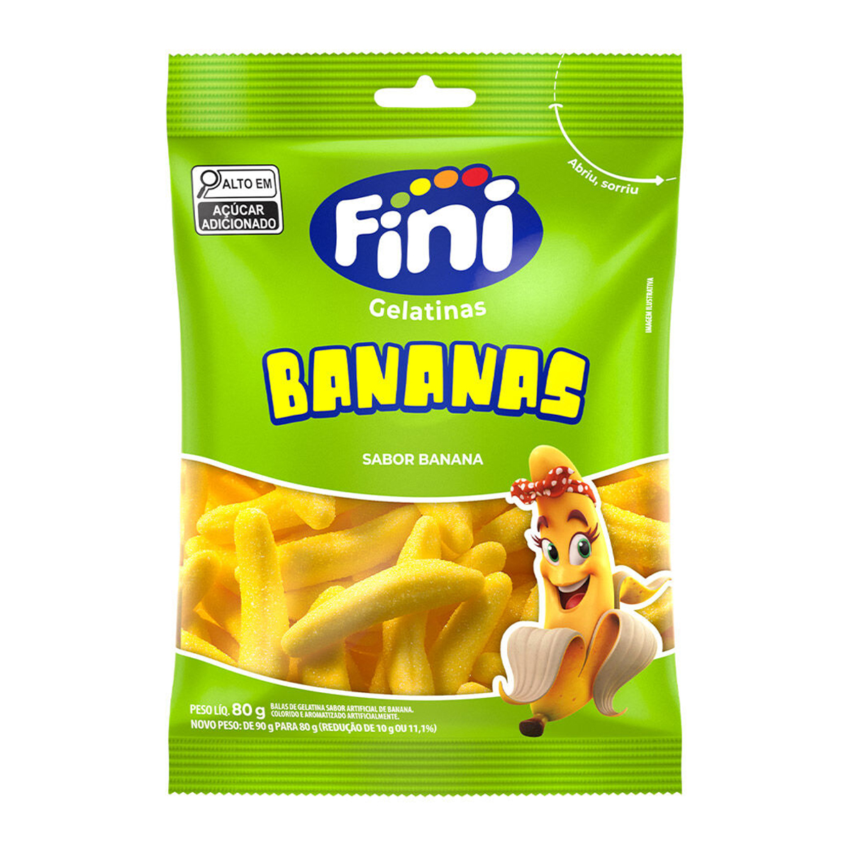 Bala Fini Sabor Banana 80g