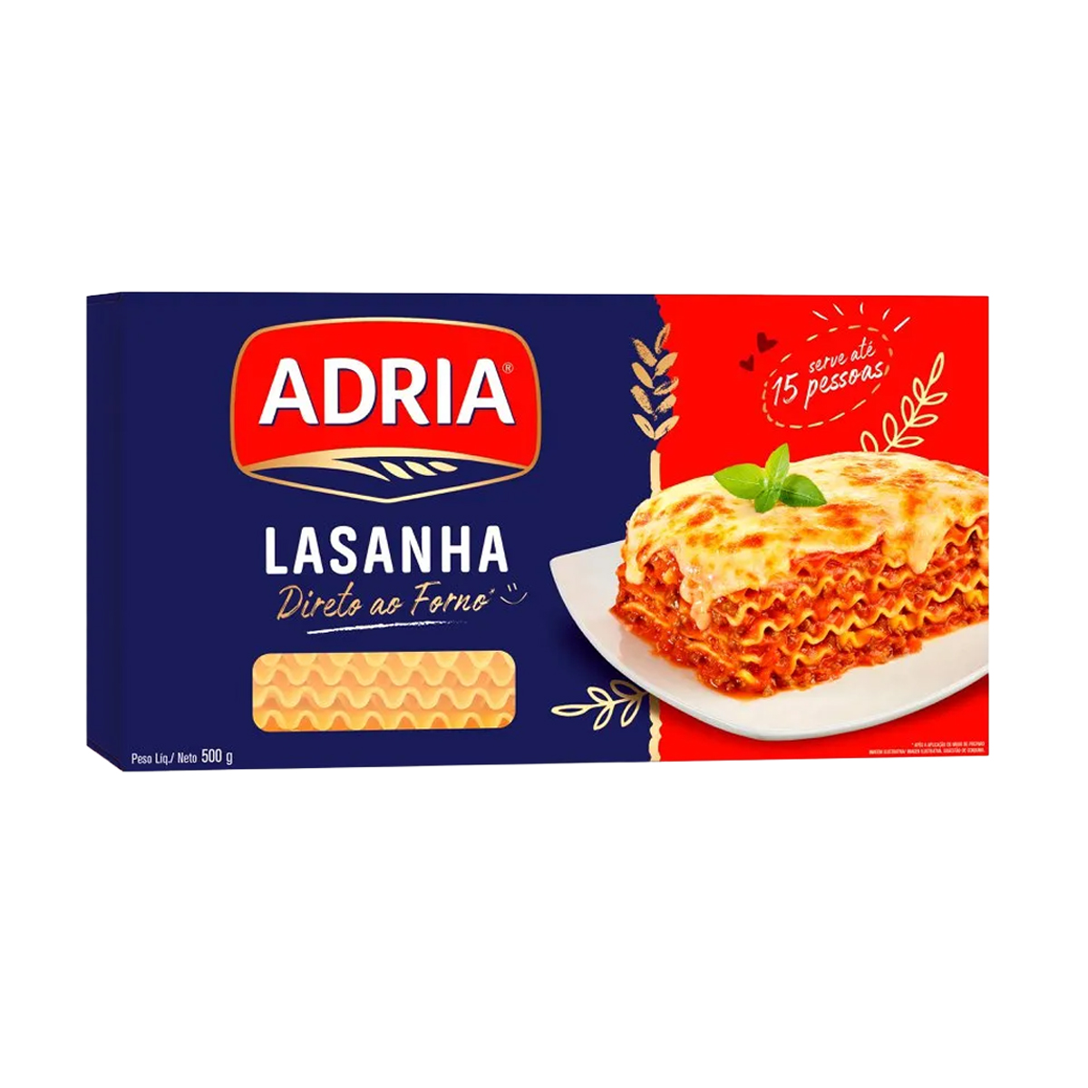 Massa para Lasanha Adria - 500g