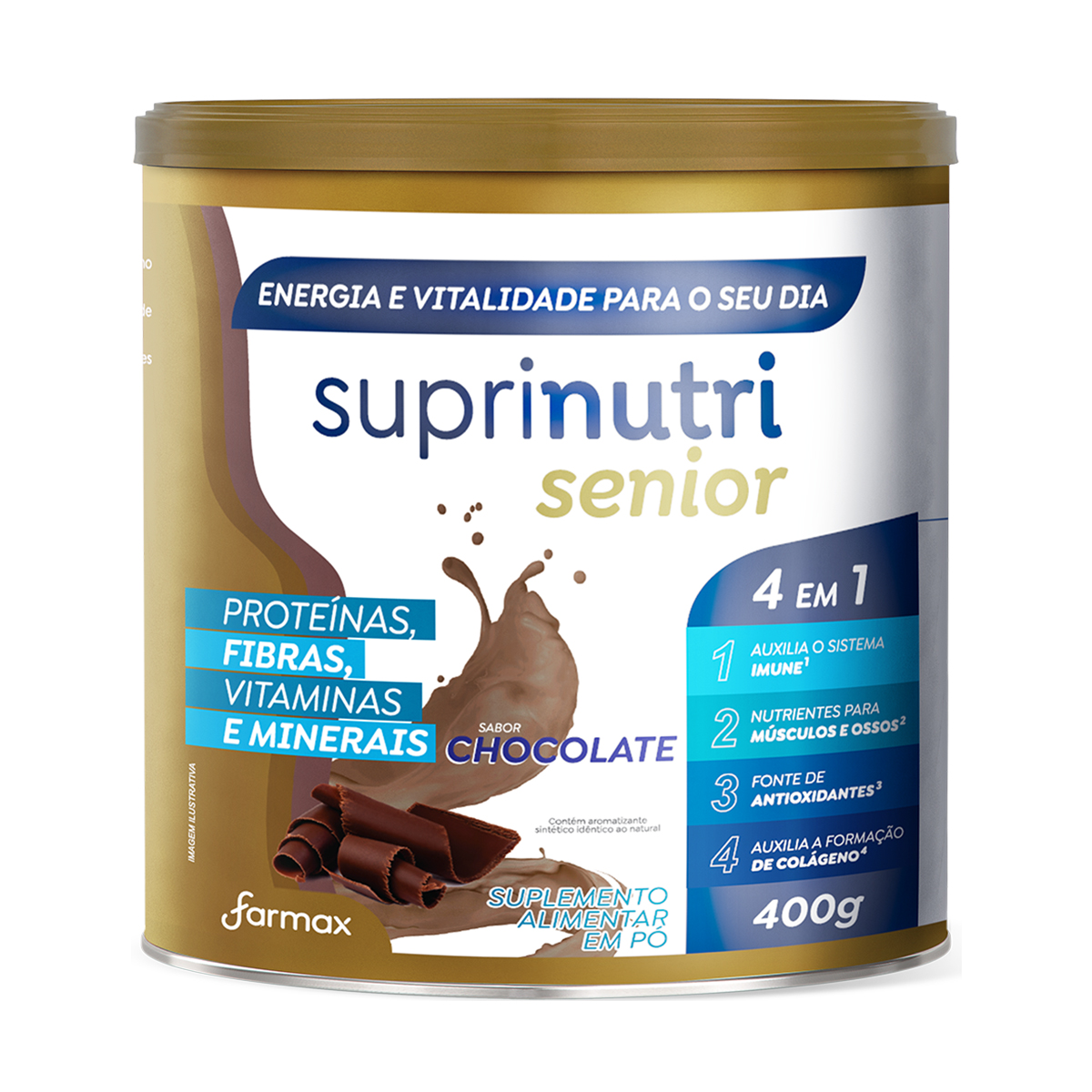Suplemento Nutricional Senior Chocolate Farmax - 400g